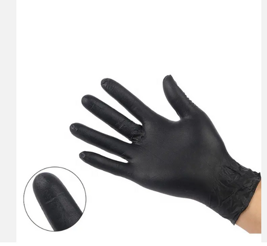 Black Nitrile Gloves (100's)